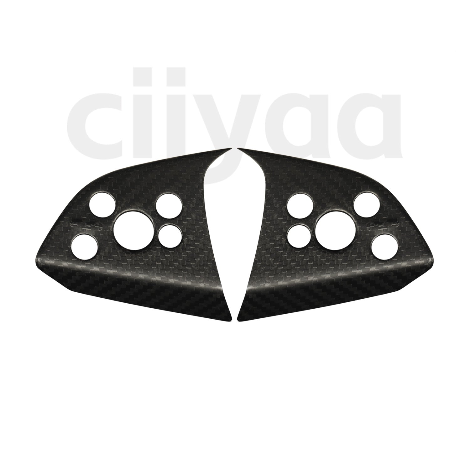 Carbon Fiber Steering Wheel Stickers for Tesla Model Y Juniper 2025