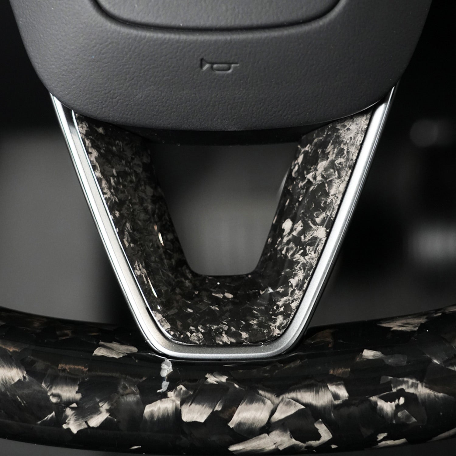 Carbon Fiber Steering Wheel V Sticker for Tesla Model 3 Highland 2025 2024