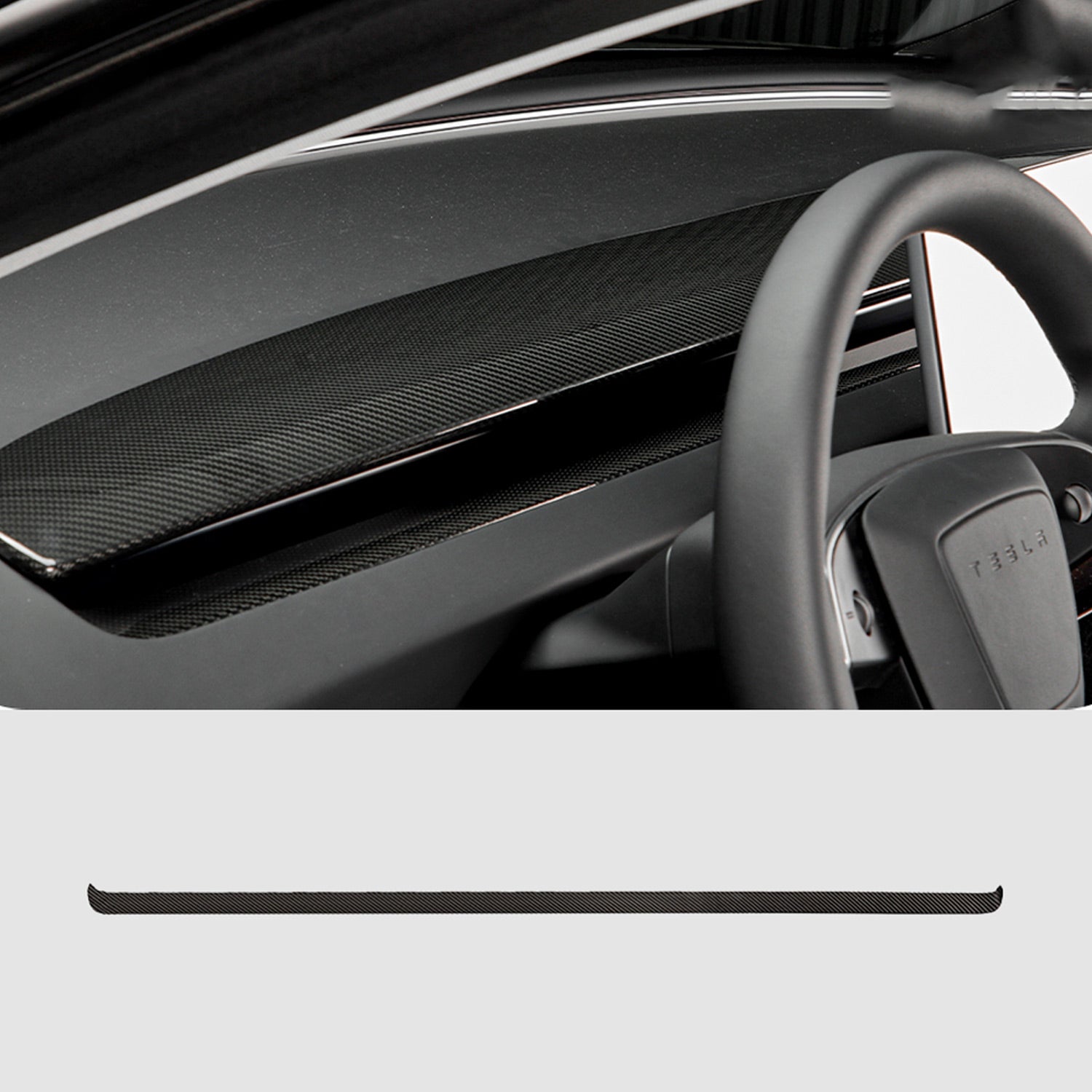 Carbon Fiber Dashboard Vent Trim for Tesla Model Y Juniper 2025