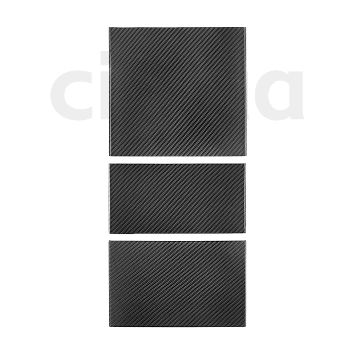 Carbon Fiber Center Console Sticker for Tesla Model Y Juniper 2025