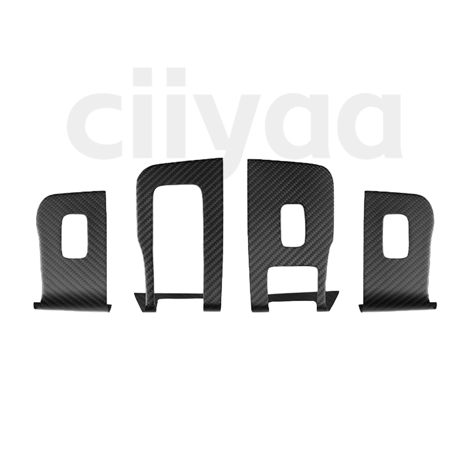 Carbon Fiber Window & Door Button Cover for Tesla Model Y Juniper 2025