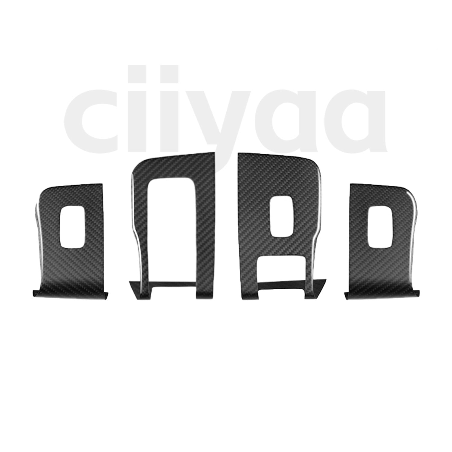 Carbon Fiber Window & Door Button Cover for Tesla Model Y Juniper 2025