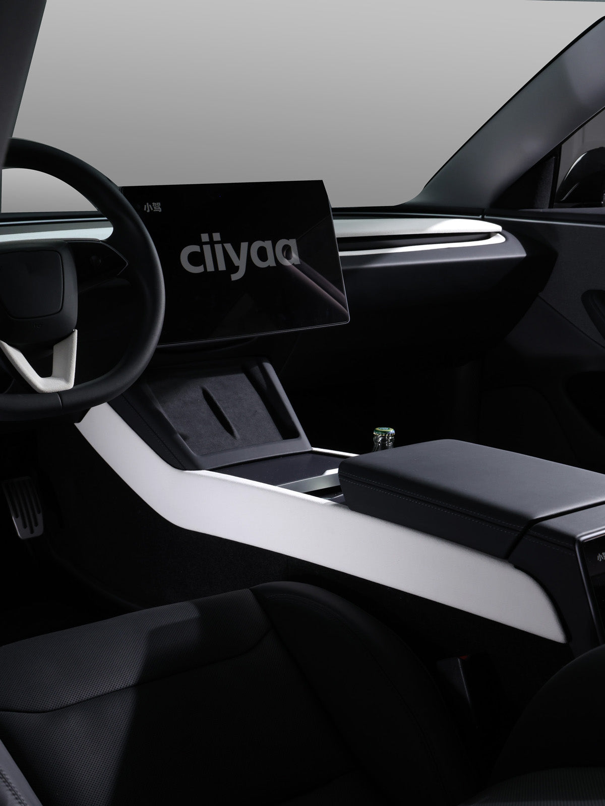 CiyaSuede Center Console Side Trim for Tesla Model 3 Highland 2025 2024