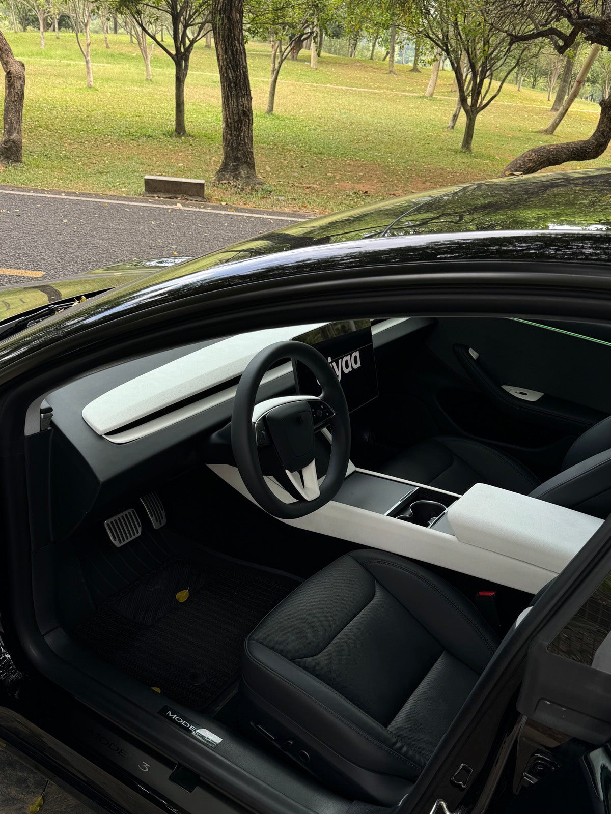 CiyaSuede Dashboard Vent Trim for Tesla Model 3 Highland 2025 2024