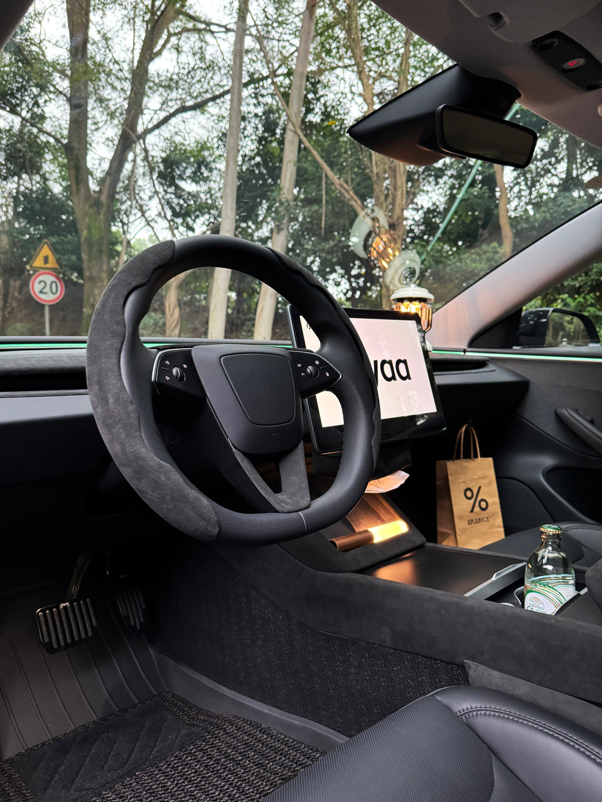 Alcantara Dashboard Trim for Tesla Model 3 Highland 2025 2024