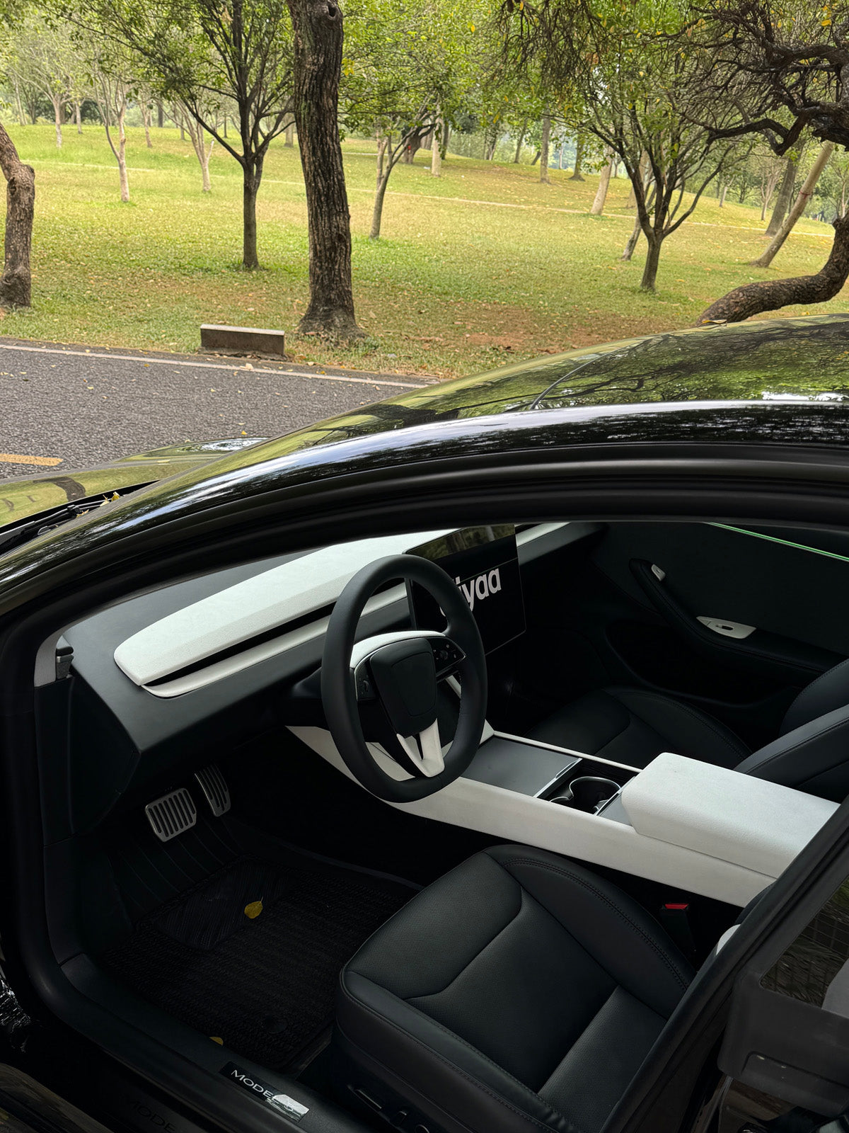 CiyaSuede Door Button Cover for Tesla Model Y Juniper 2025