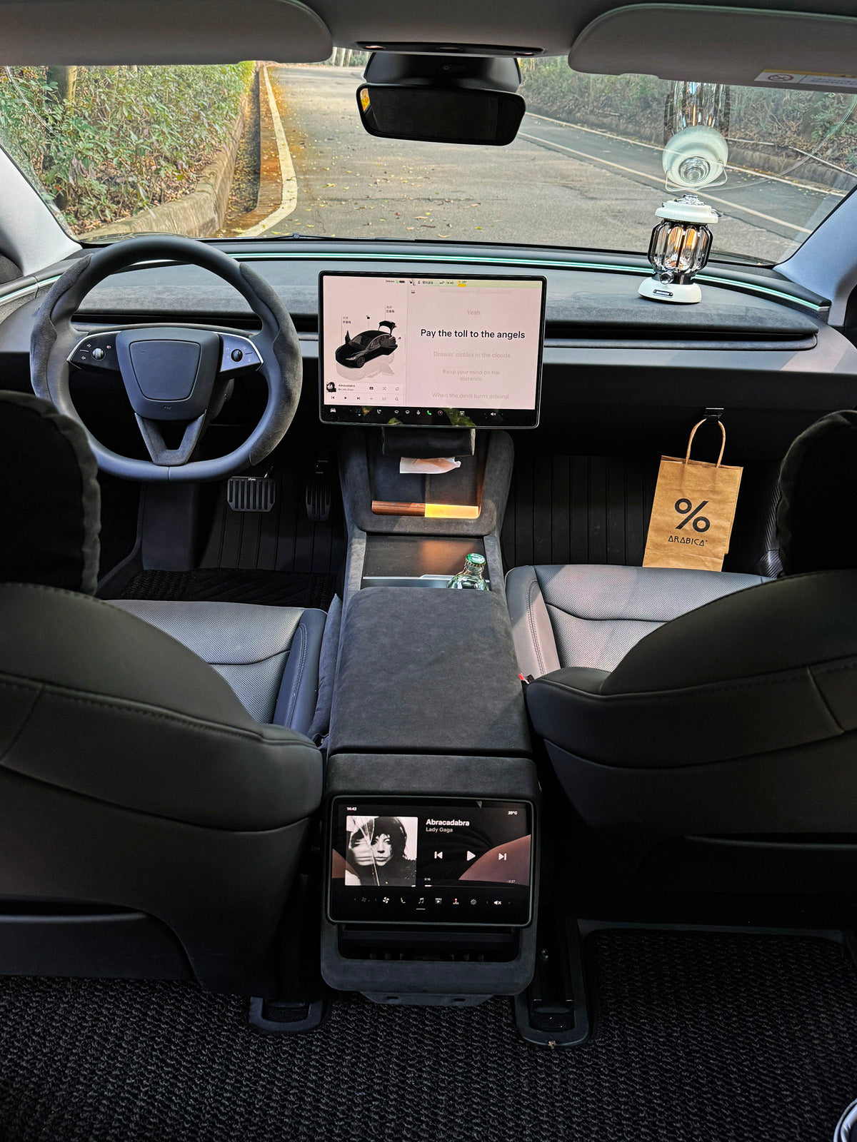 Alcantara Dashboard Trim for Tesla Model 3 Highland 2025 2024