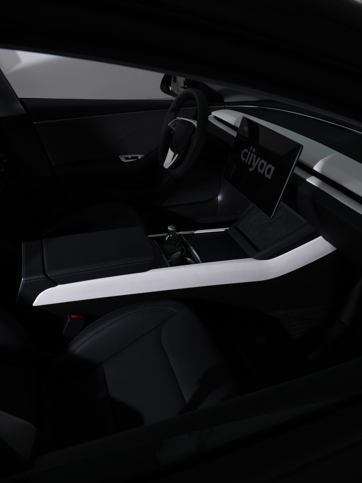 CiyaSuede Center Console Side Trim for Tesla Model Y Juniper 2025