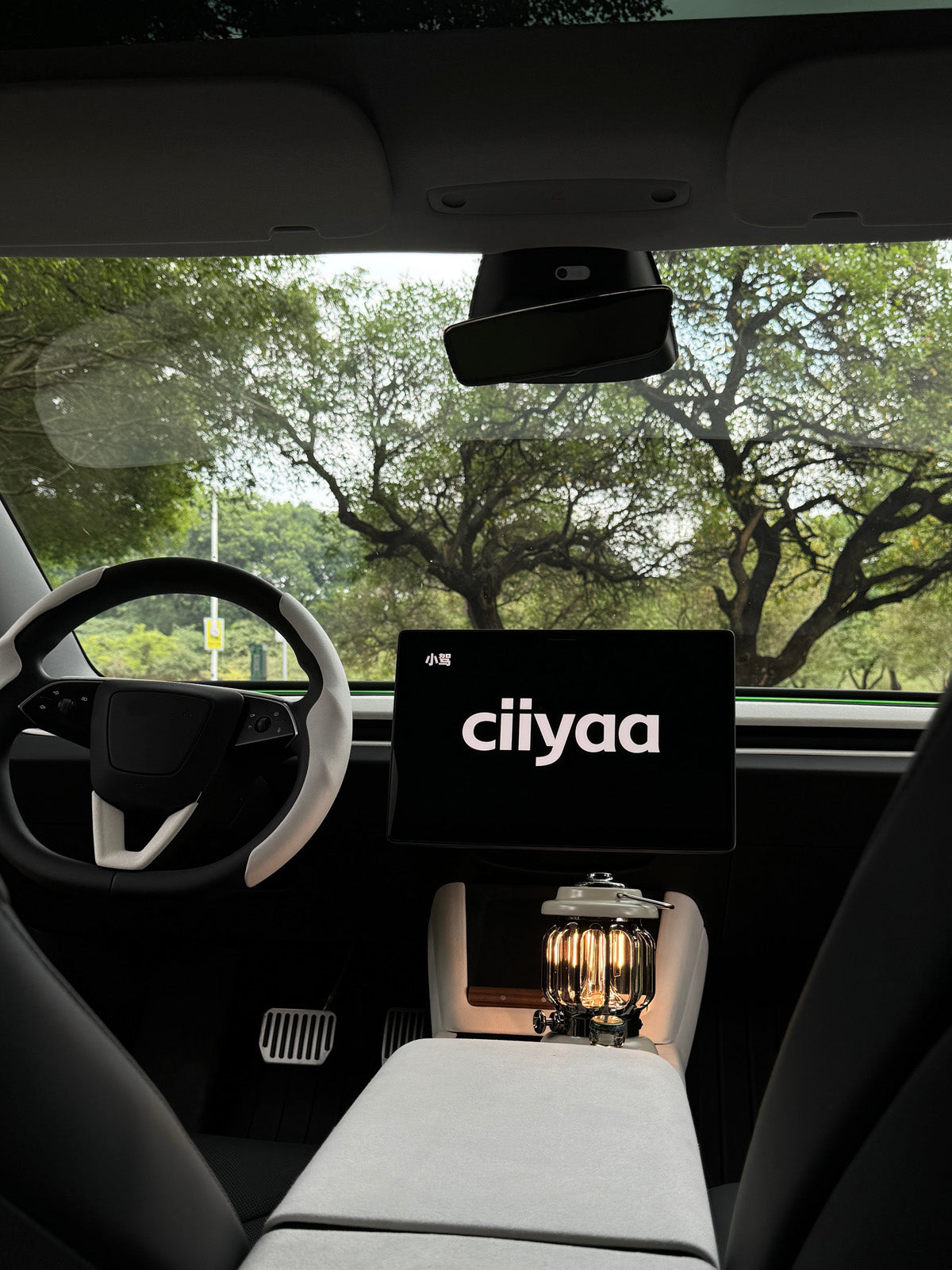 CiyaSuede Rear Air Outlet Cover Sticker for Tesla Model Y Juniper 2025