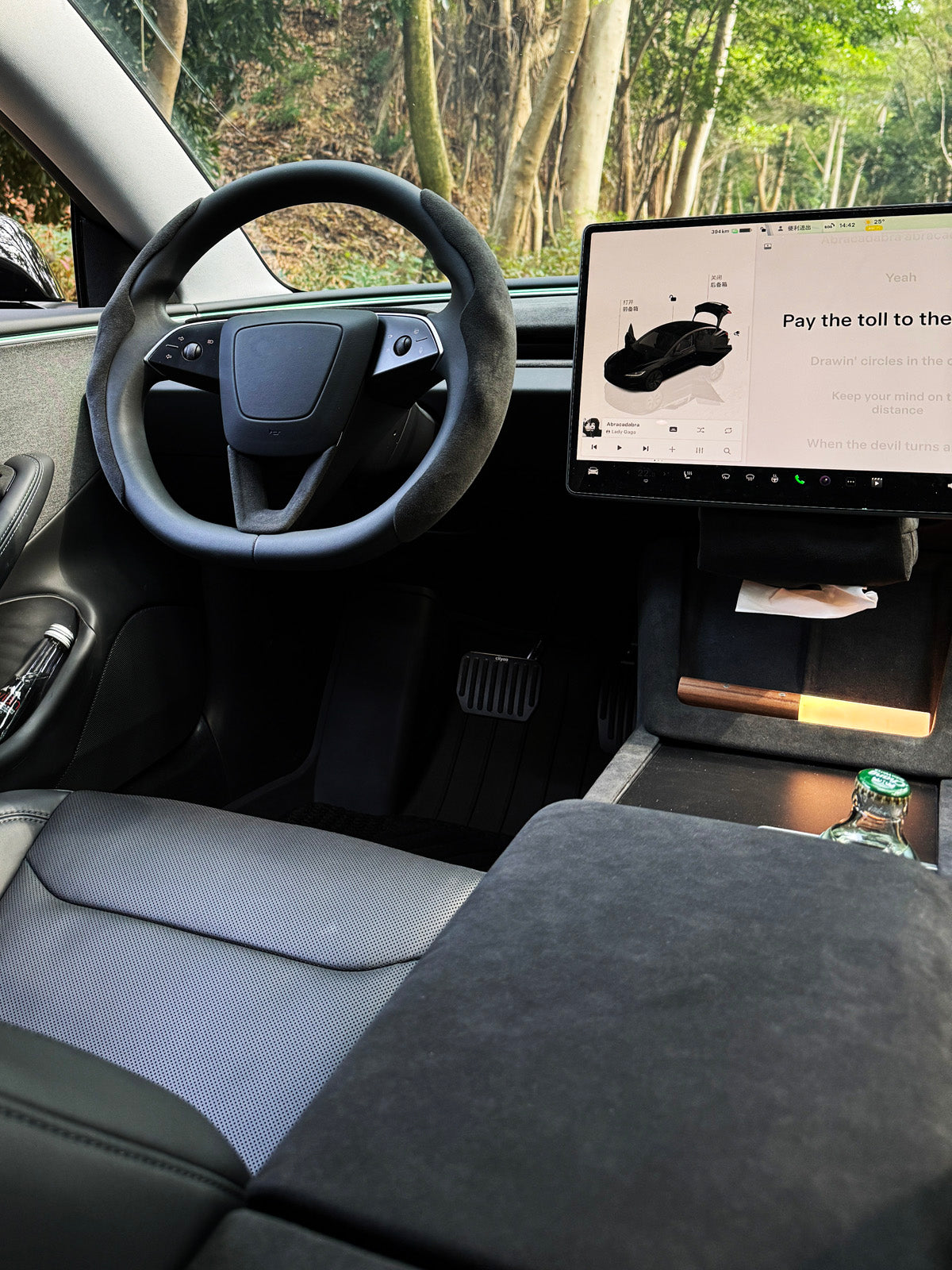 Alcantara Door Button Cover for Tesla Model 3 Highland 2025 2024