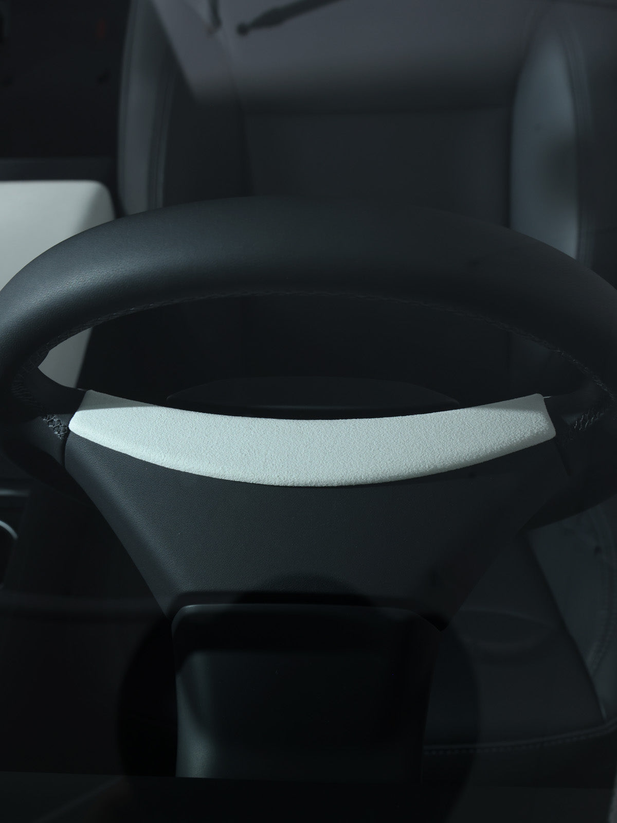 CiyaSuede Steering Wheel Upper Trim for Tesla Model 3 Highland 2025 2024