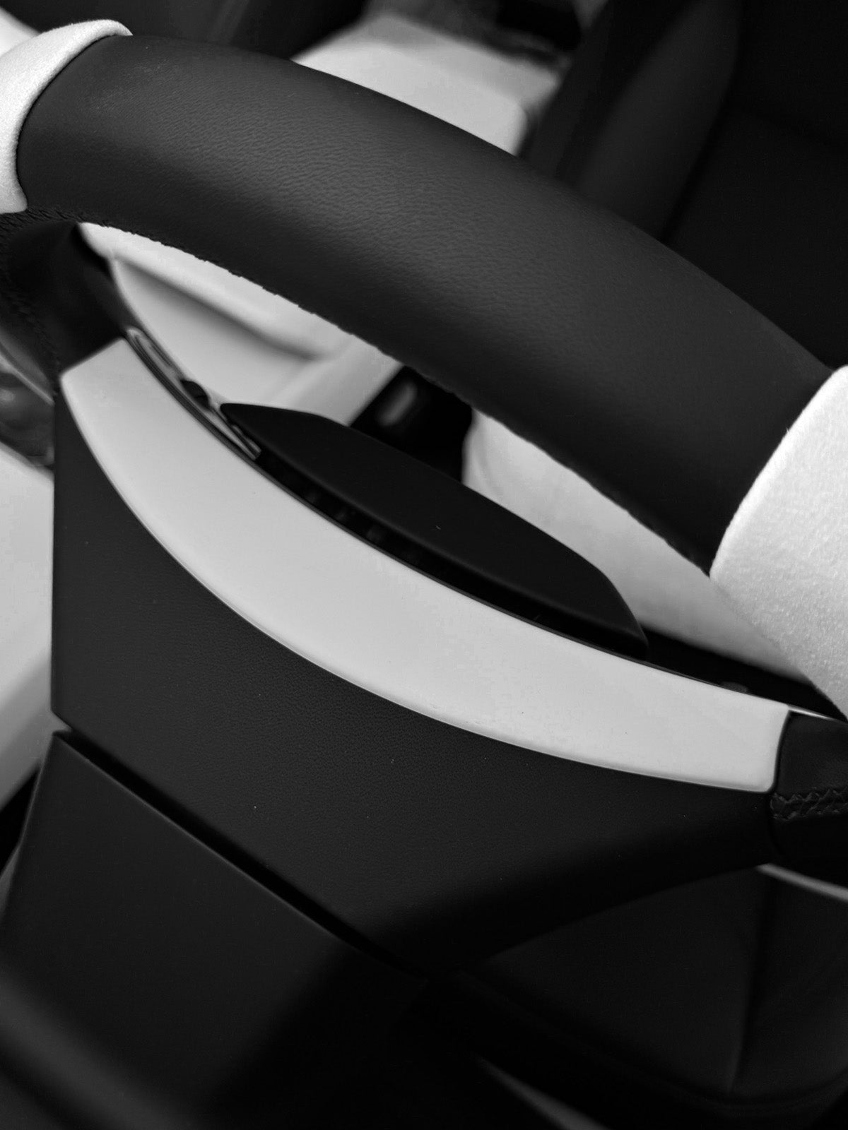 PureDeco Steering Wheel Upper Trim for Tesla Model Y Juniper 2025