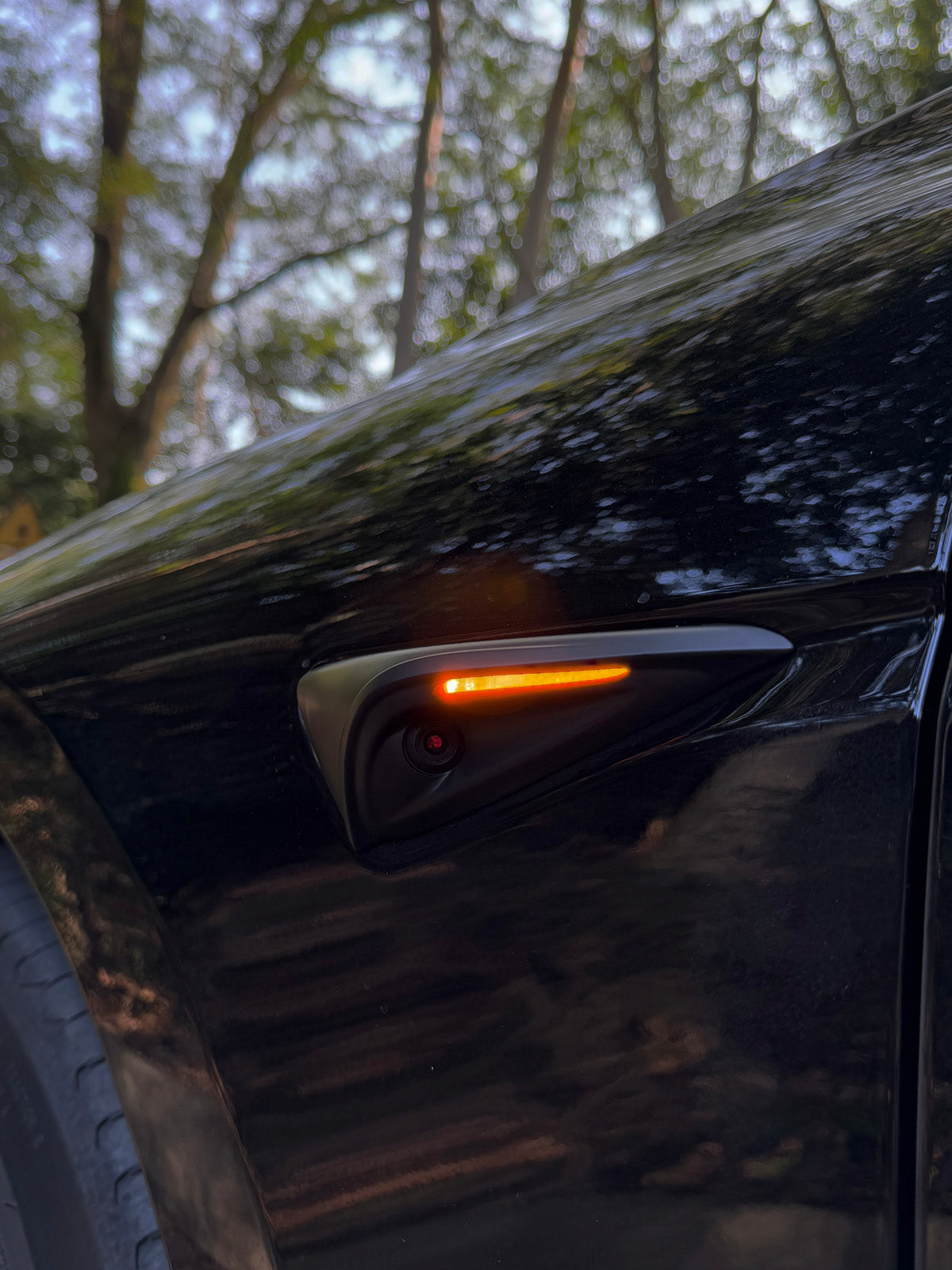 PureDeco Side Camera Cover for Tesla Model 3 Highland 2025 2024