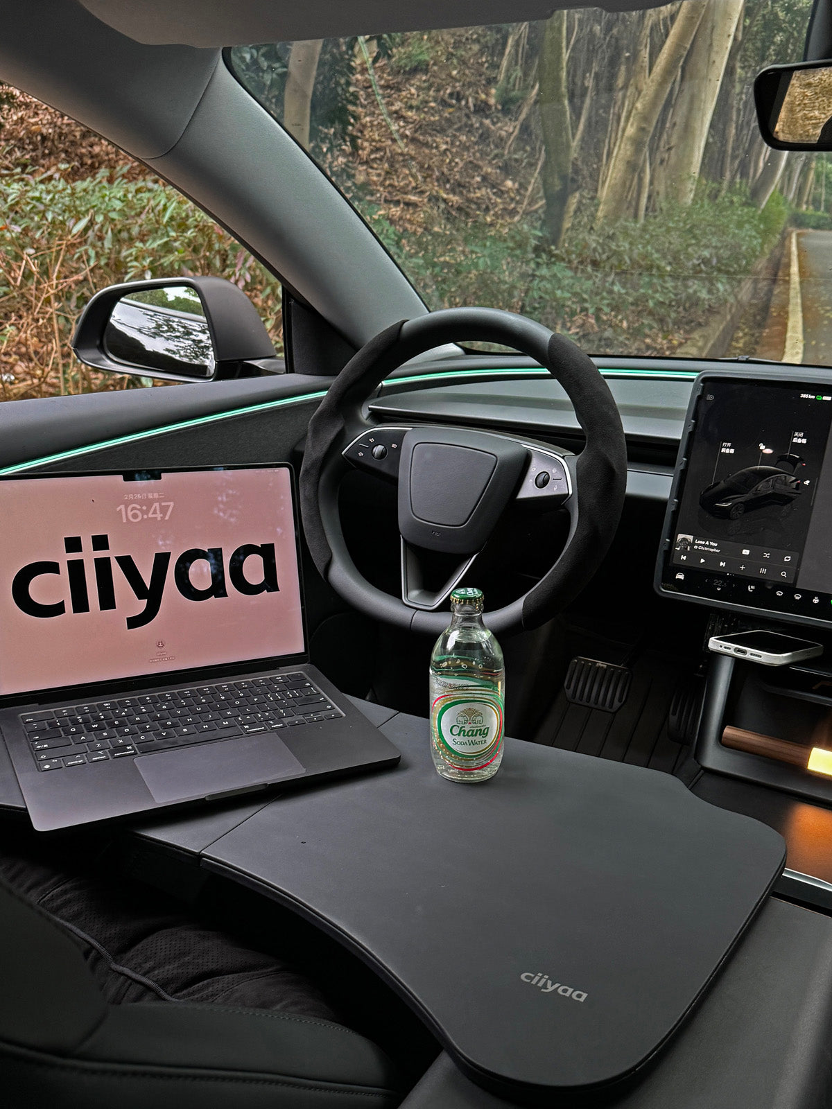 PureDeco Front Door Speaker Trim for Tesla Model 3 Highland 2025 2024